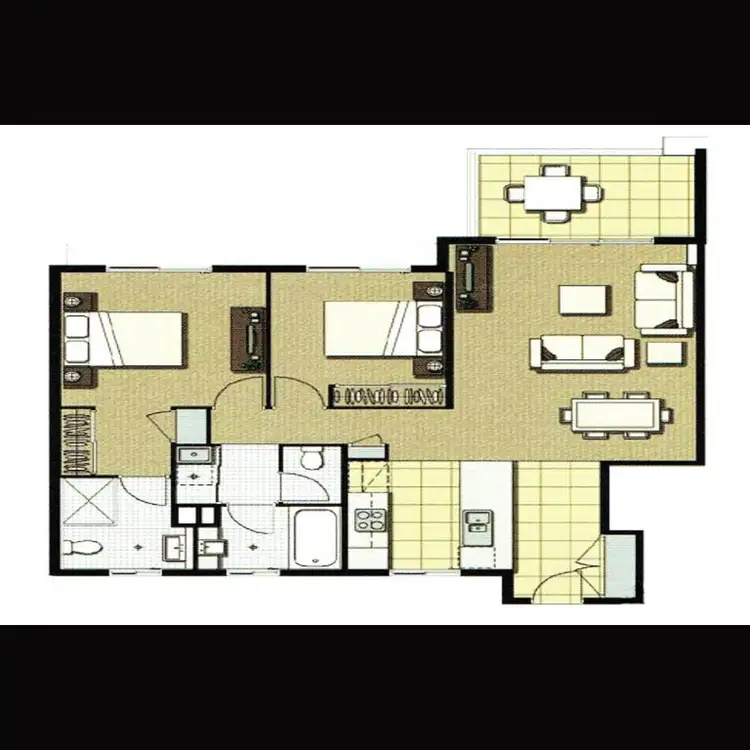 Floorplan of Homely unit listing, 225/64 Sickle Avenue, Hope Island QLD 4212
