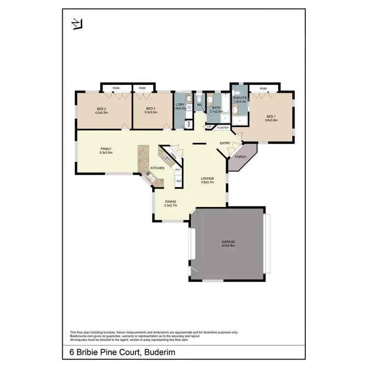 Floorplan of Homely house listing, 6 Bribie Pine Court, Buderim QLD 4556