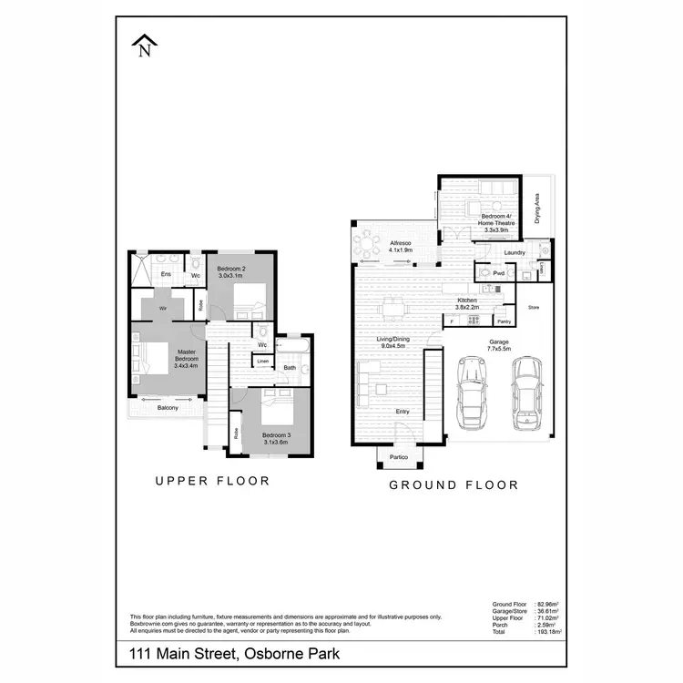 Floorplan of Homely unit listing, 111B Main Street, Osborne Park WA 6017