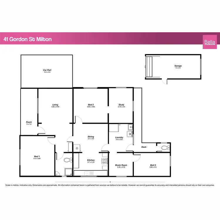 Floorplan of Homely house listing, 41 Gordon Street, Milton NSW 2538