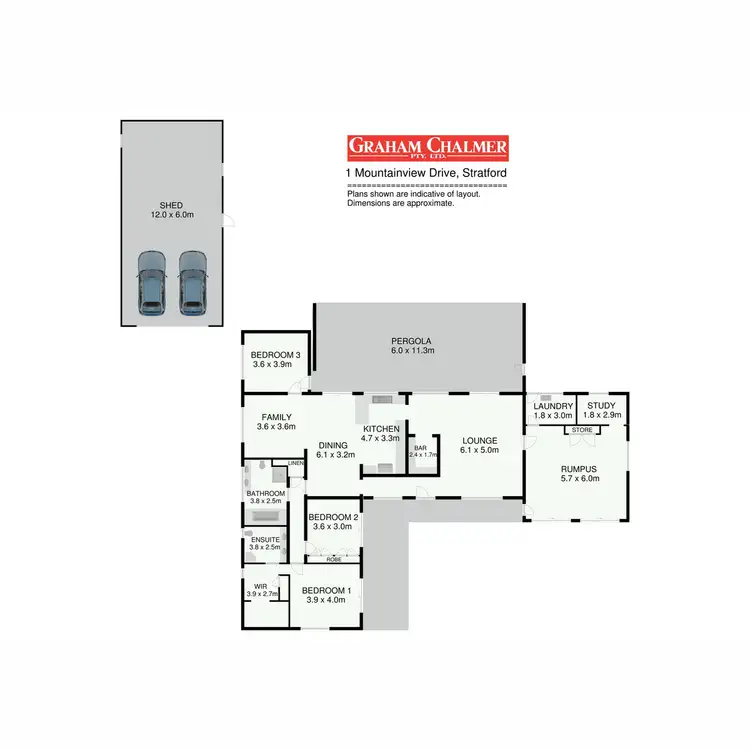 Floorplan of Homely house listing, 1 Mountainview Drive, Stratford VIC 3862