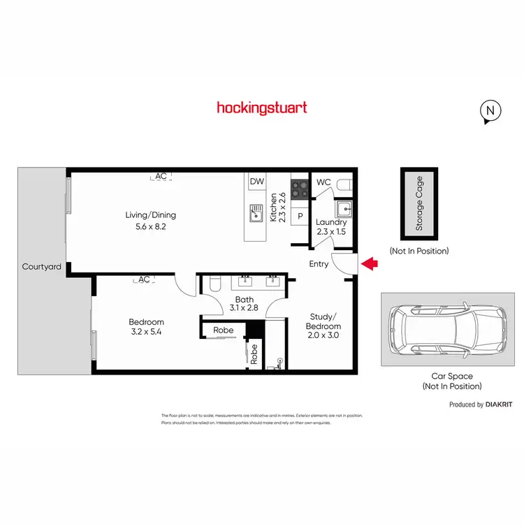 Floorplan of Homely apartment listing, 105/6 Lisson Grove, Hawthorn VIC 3122