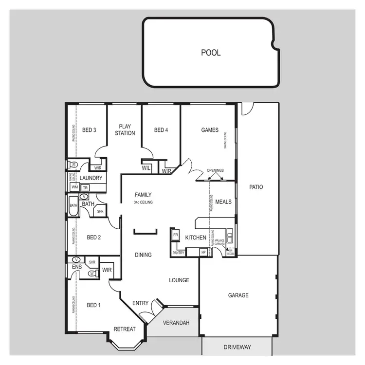 Floorplan of Homely house listing, 4 Sandringham Promenade, Canning Vale WA 6155