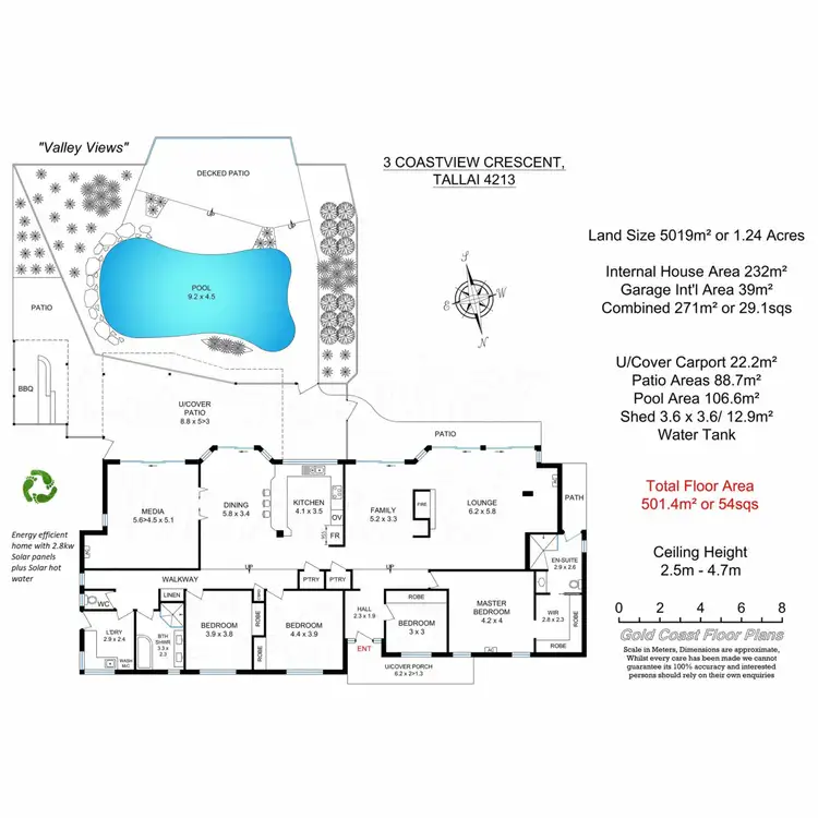 Floorplan of Homely house listing, 3 Coastview Crescent, Tallai QLD 4213