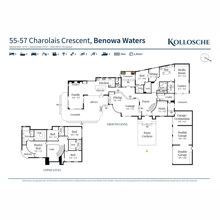 Floorplan of Homely house listing, 55-57 Charolais Crescent, Benowa Waters QLD 4217