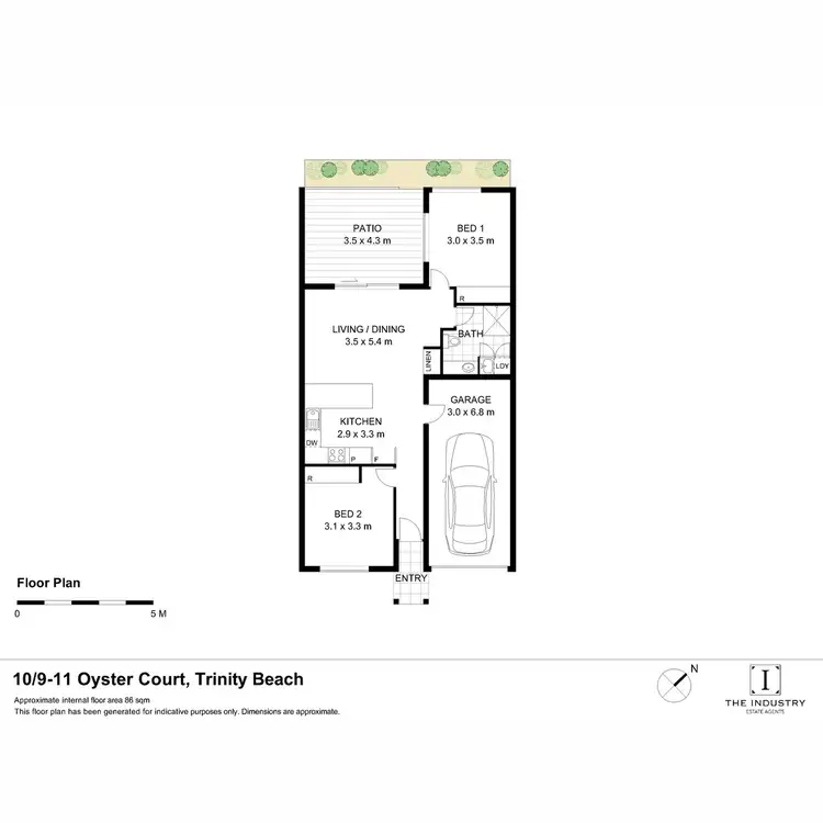 Floorplan of Homely apartment listing, 10/9-11 Oyster Court, Trinity Beach QLD 4879