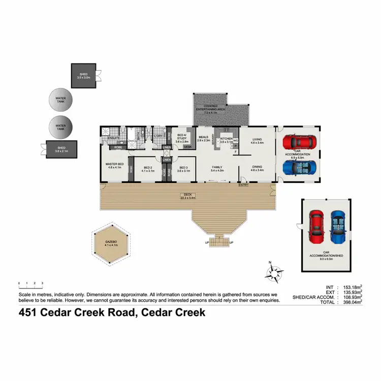 Floorplan of Homely house listing, 451 Cedar Creek Road, Cedar Creek QLD 4520
