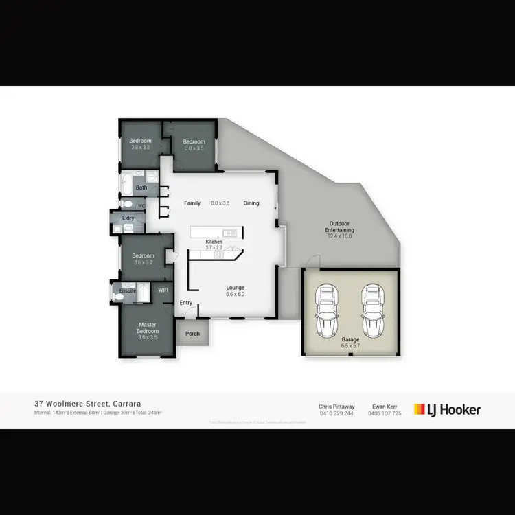 Floorplan of Homely house listing, 37 Woolmere Street, Carrara QLD 4211