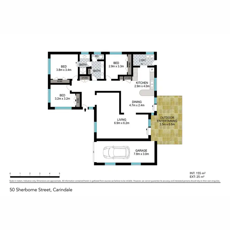 Floorplan of Homely house listing, 50 Sherborne Street, Carindale QLD 4152