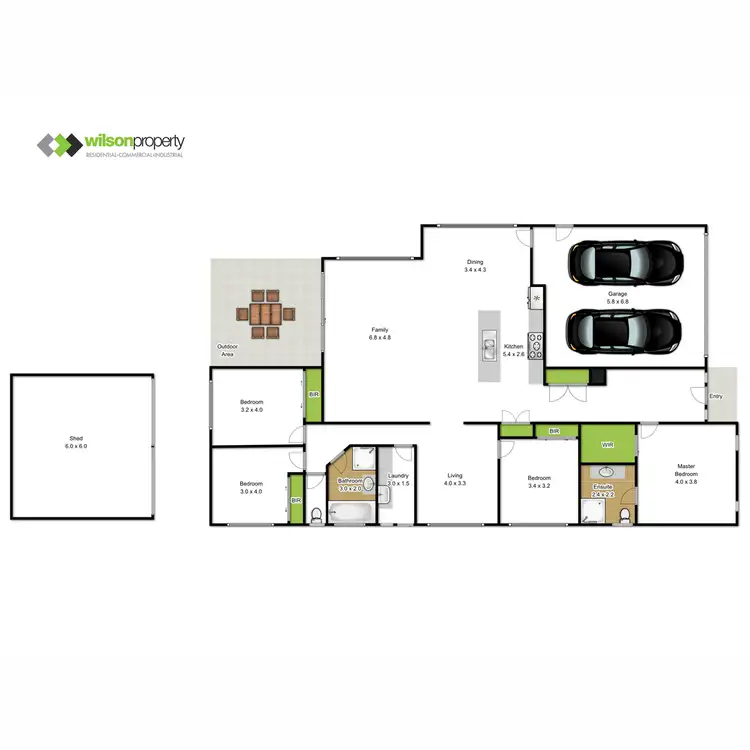 Floorplan of Homely house listing, 60 Donegal Avenue, Traralgon VIC 3844