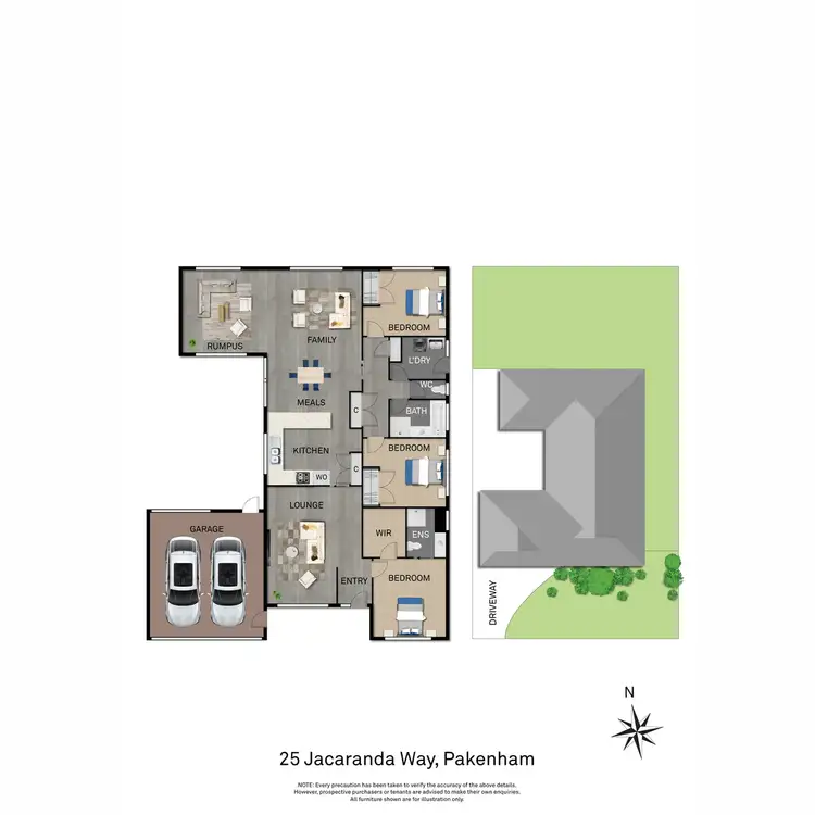 Floorplan of Homely house listing, 25 Jacaranda Way, Pakenham VIC 3810