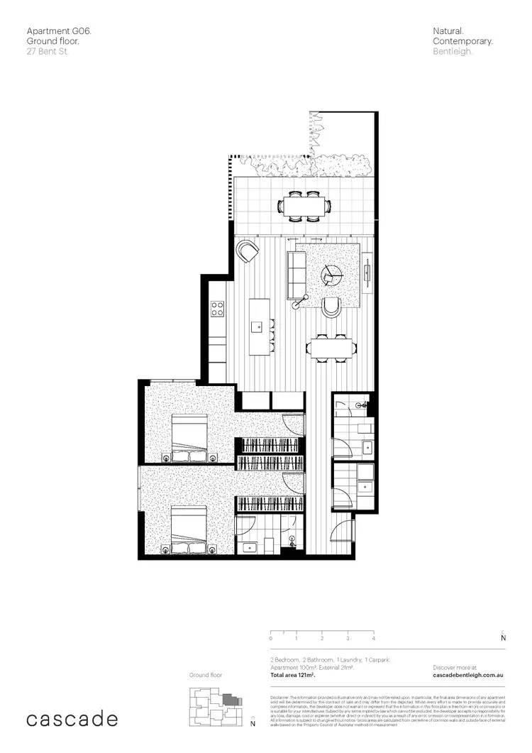 Floorplan of Homely apartment listing, G06/27 - 29 Bent Street, Bentleigh VIC 3204