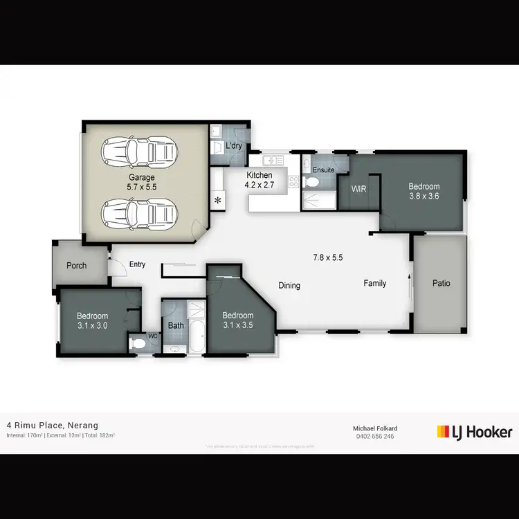 Floorplan of Homely house listing, 4 Rimu Place, Nerang QLD 4211