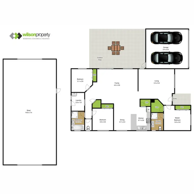 Floorplan of Homely house listing, 2 Widdowson Court, Rosedale VIC 3847