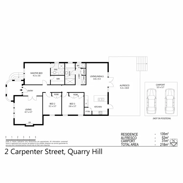 Floorplan of Homely house listing, 2 Carpenter Street, Quarry Hill VIC 3550