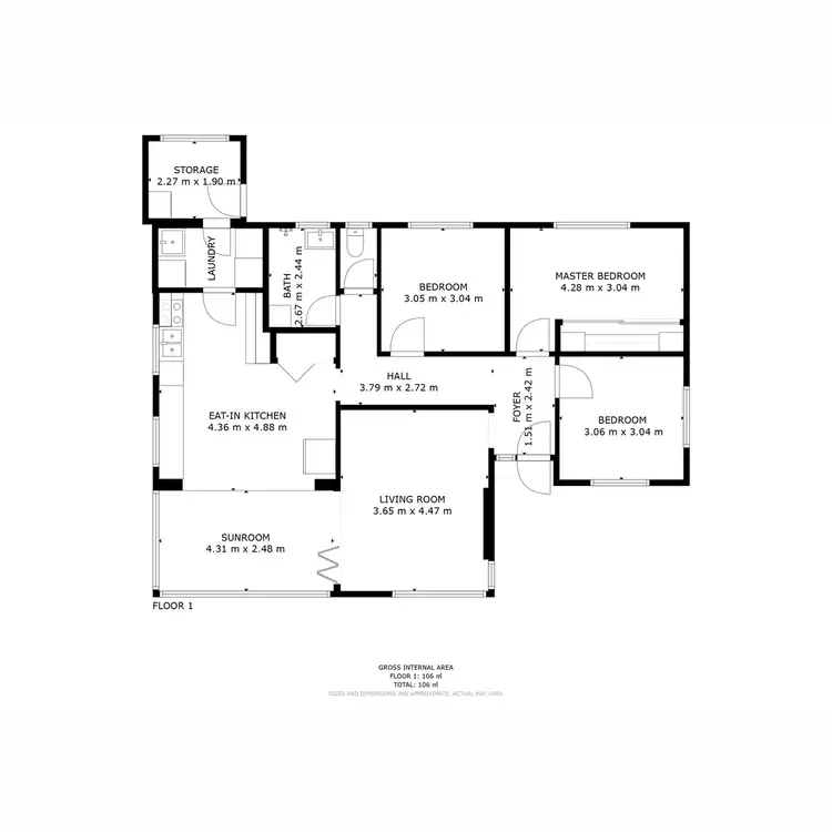 Floorplan of Homely house listing, 34 Thompson Crescent, Bridgewater TAS 7030