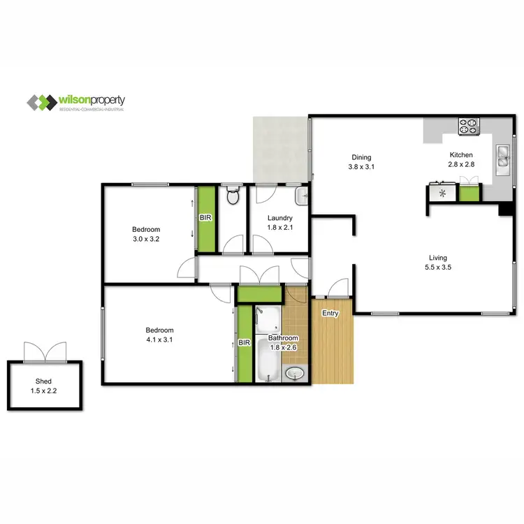 Floorplan of Homely townhouse listing, 100 Grubb Avenue, Traralgon VIC 3844