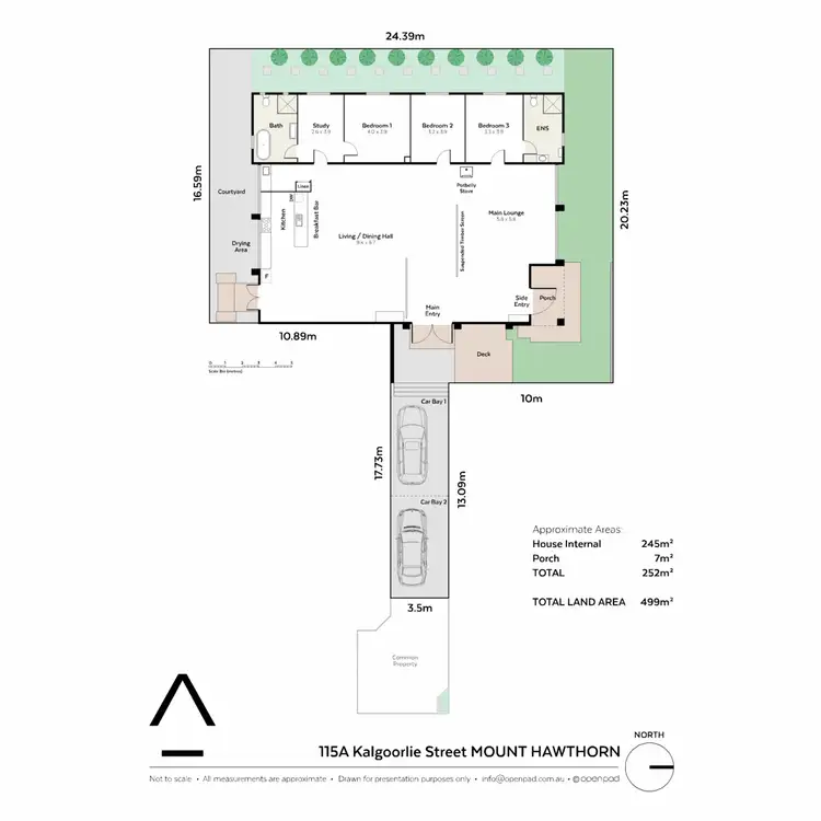 Floorplan of Homely house listing, 115A Kalgoorlie Street, Mount Hawthorn WA 6016