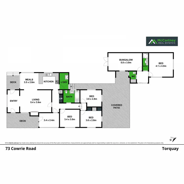 Floorplan of Homely house listing, 73 Cowrie Road, Torquay VIC 3228