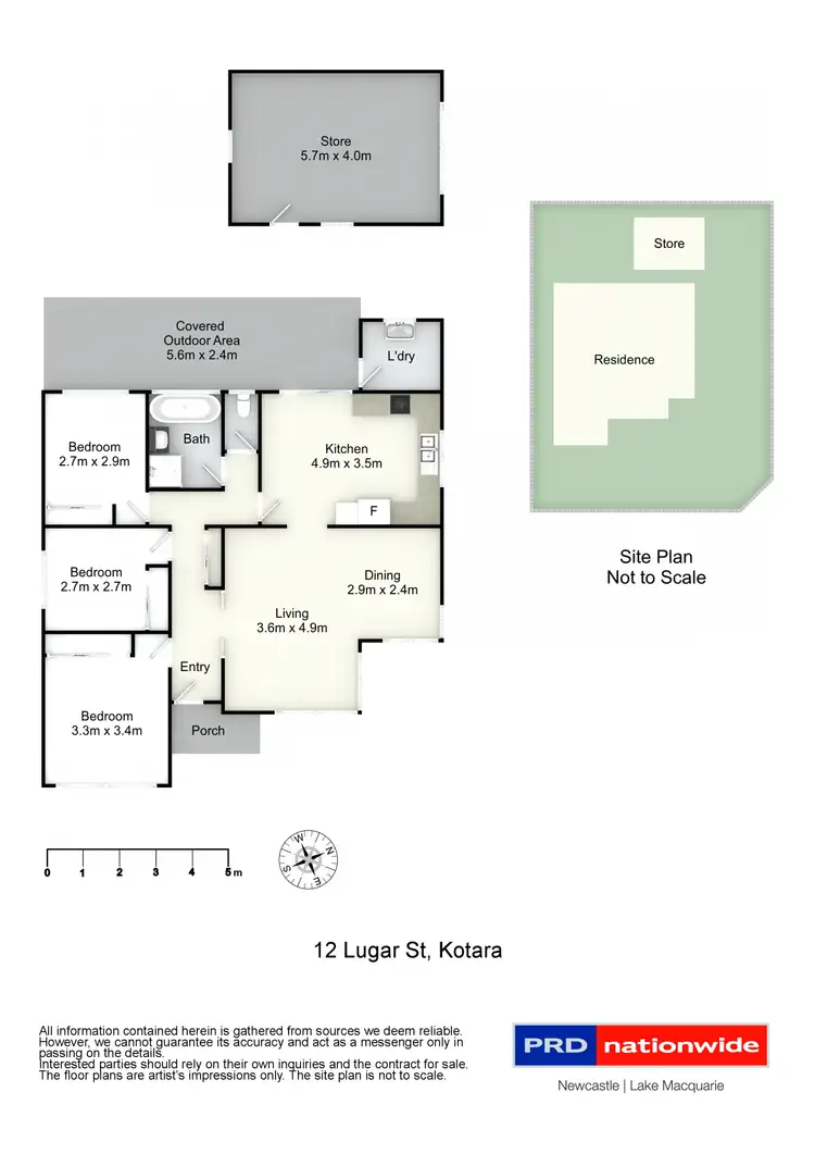 Floorplan of Homely house listing, 12 Lugar Street, Kotara NSW 2289