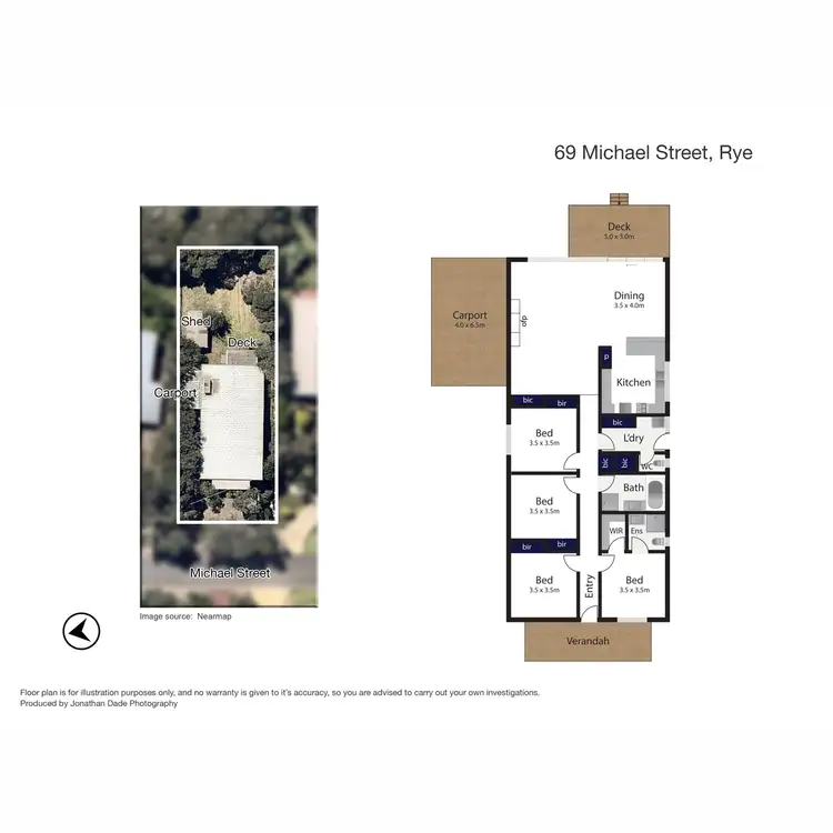 Floorplan of Homely house listing, 69 Michael Street, Rye VIC 3941