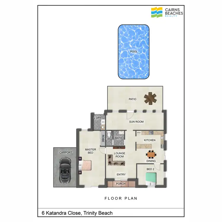 Floorplan of Homely house listing, 6 Katandra Close, Trinity Beach QLD 4879