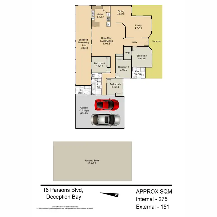 Floorplan of Homely house listing, 16 Parsons Boulevard, Deception Bay QLD 4508