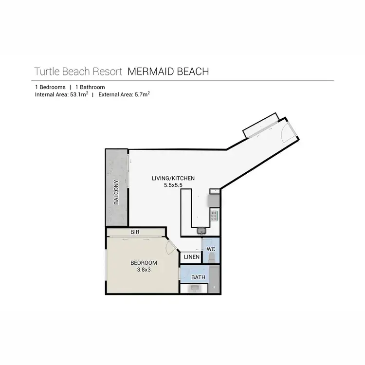Floorplan of Homely apartment listing, 2287/2360 Gold Coast Highway, Mermaid Beach QLD 4218