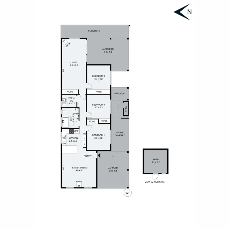 Floorplan of Homely house listing, 79 First Avenue, Rosebud VIC 3939
