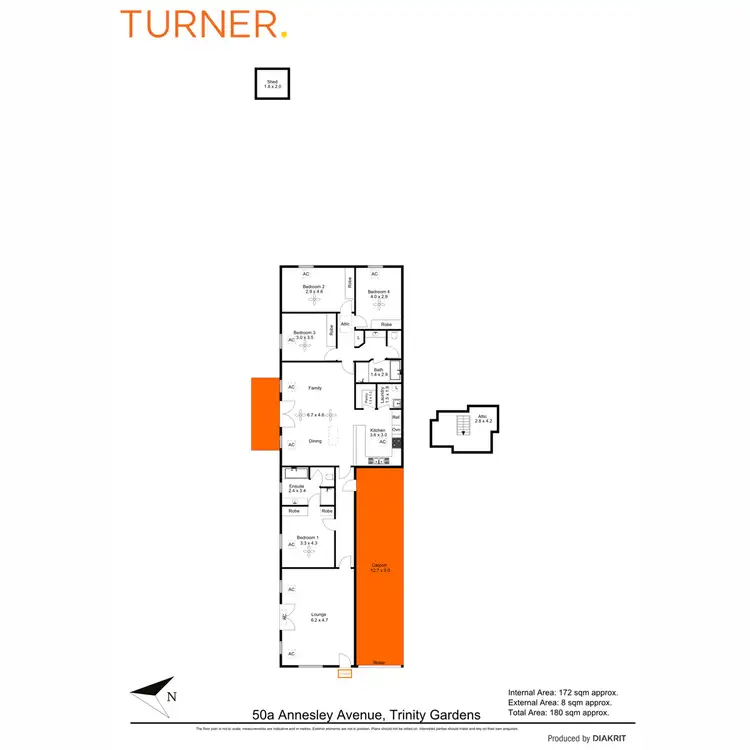 Floorplan of Homely house listing, 50a Annesley Avenue, Trinity Gardens SA 5068