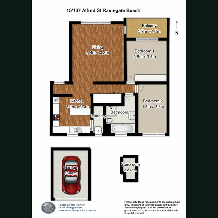 Floorplan of Homely apartment listing, 15/137-139 Alfred Street, Sans Souci NSW 2219