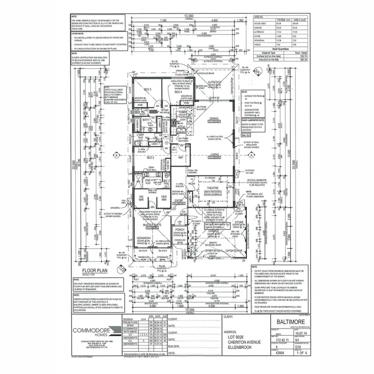 Floorplan of Homely house listing, 45 Cheriton Avenue, Ellenbrook WA 6069