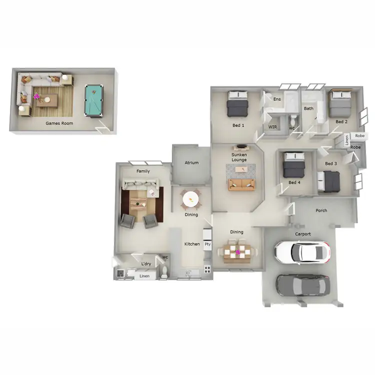Floorplan of Homely house listing, 6 Topaz Court, Mount Richon WA 6112