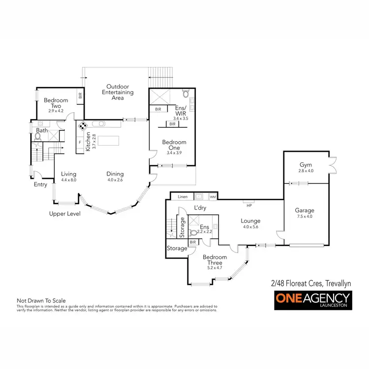 Floorplan of Homely house listing, 2/48 Floreat Crescent, Trevallyn TAS 7250