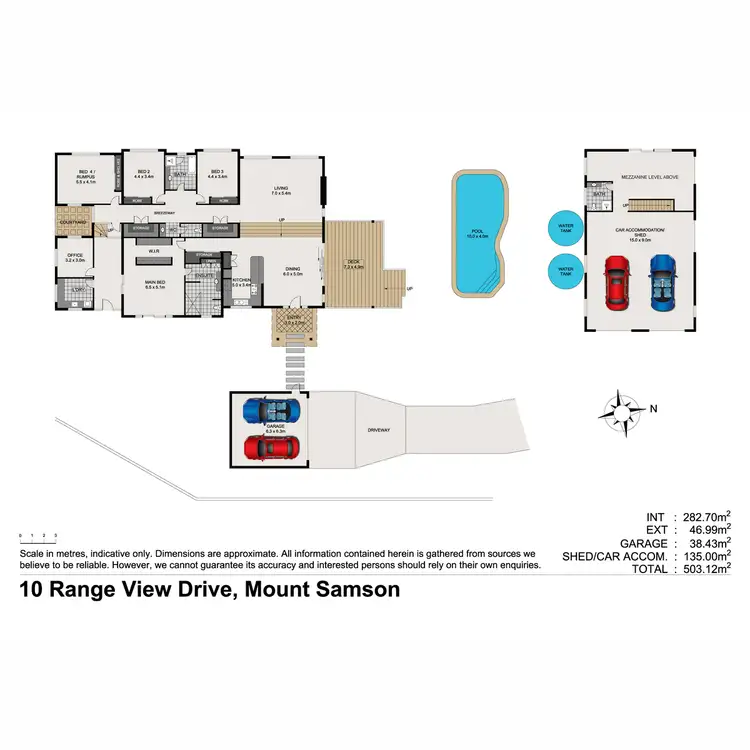 Floorplan of Homely house listing, 10 Range View Drive, Mount Samson QLD 4520