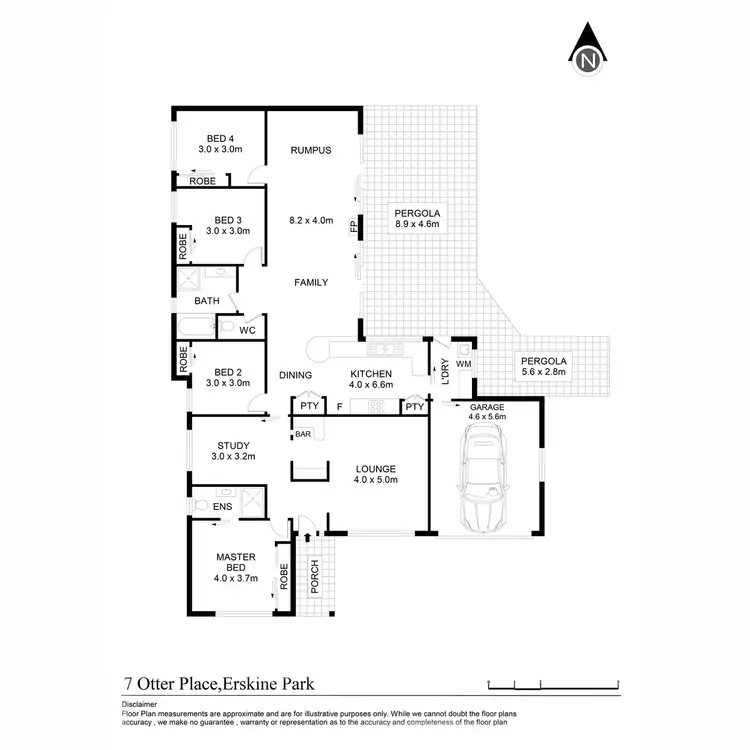 Floorplan of Homely house listing, 7 Otter Place, Erskine Park NSW 2759