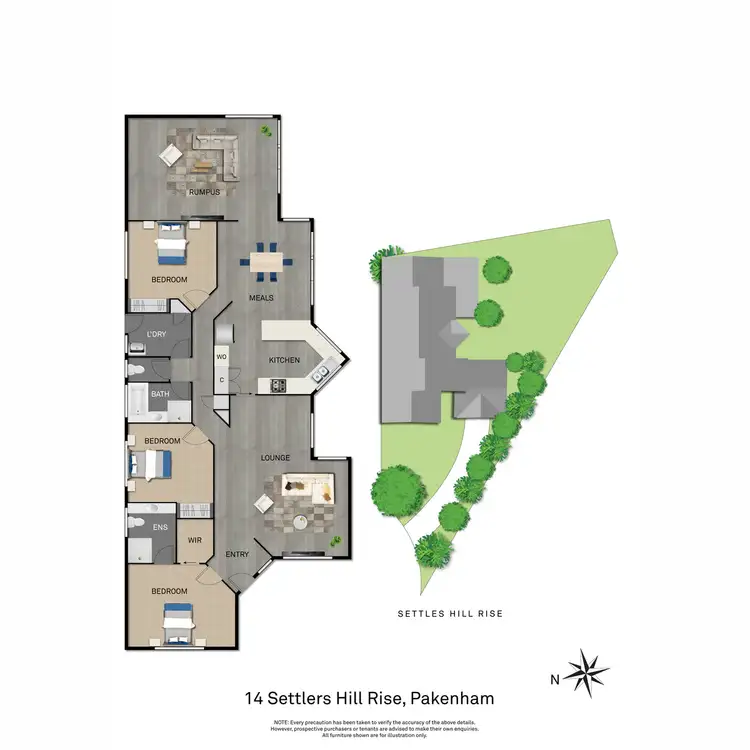 Floorplan of Homely house listing, 14 Settlers Hill Rise, Pakenham VIC 3810