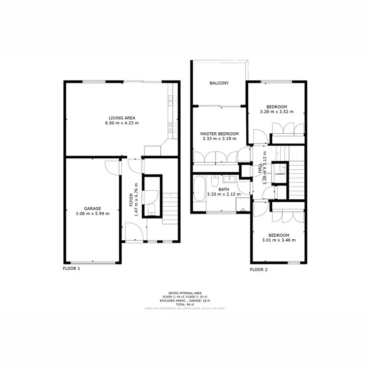 Floorplan of Homely house listing, 1 Scarlett Lane, Bridgewater TAS 7030