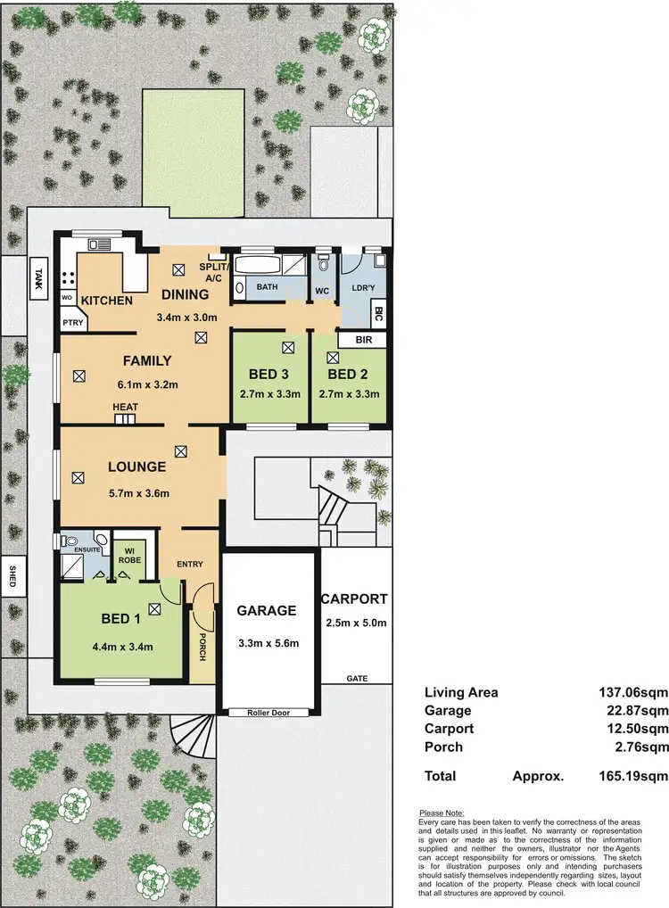 Floorplan of Homely house listing, 8 Tyrone Court, Wynn Vale SA 5127