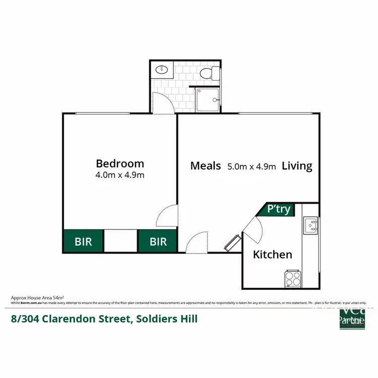 Floorplan of Homely apartment listing, 8/304 Clarendon Street, Soldiers Hill VIC 3350