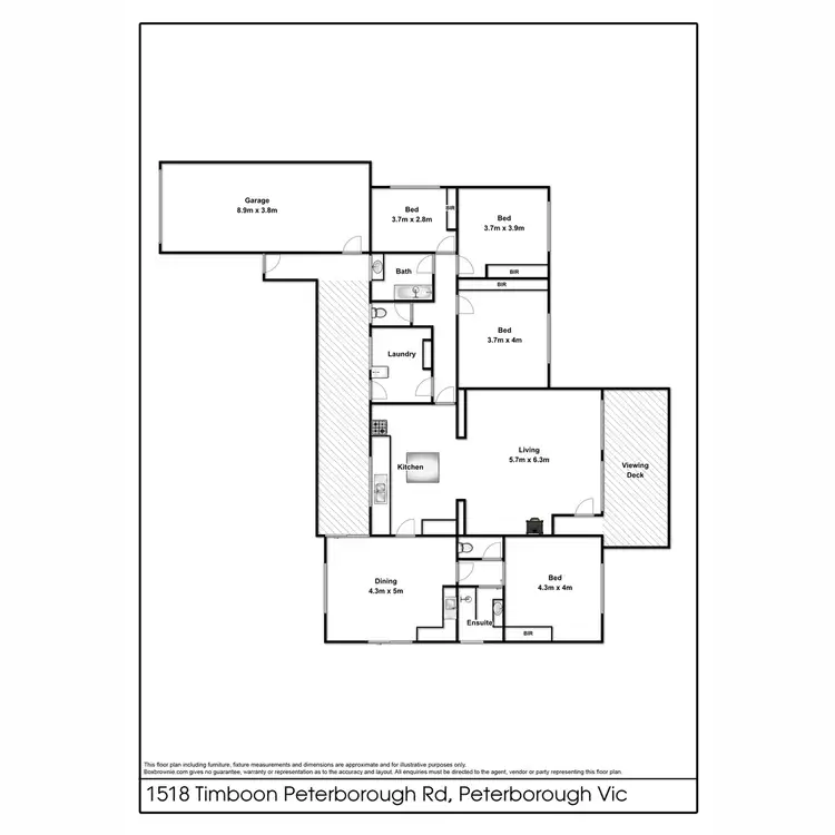 Floorplan of Homely house listing, 1518 Timboon - Peterborough Road, Peterborough VIC 3270