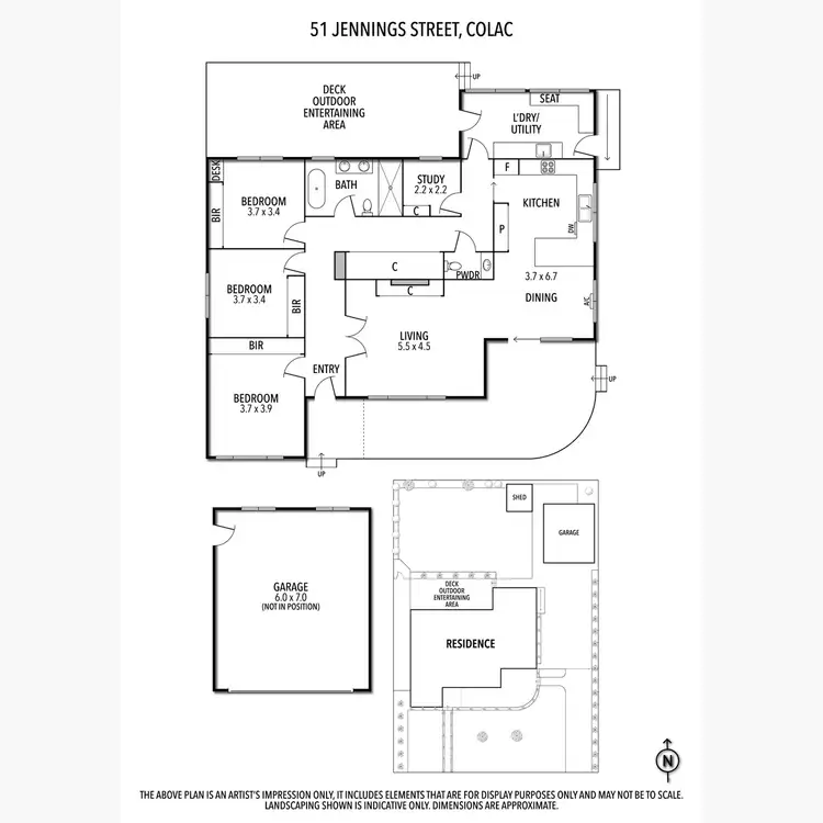 Floorplan of Homely house listing, 51 Jennings Street, Colac VIC 3250