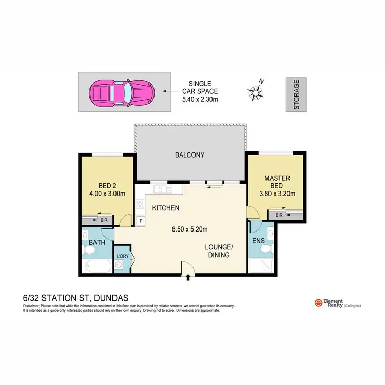 Floorplan of Homely apartment listing, 6/32 Station Street, Dundas NSW 2117