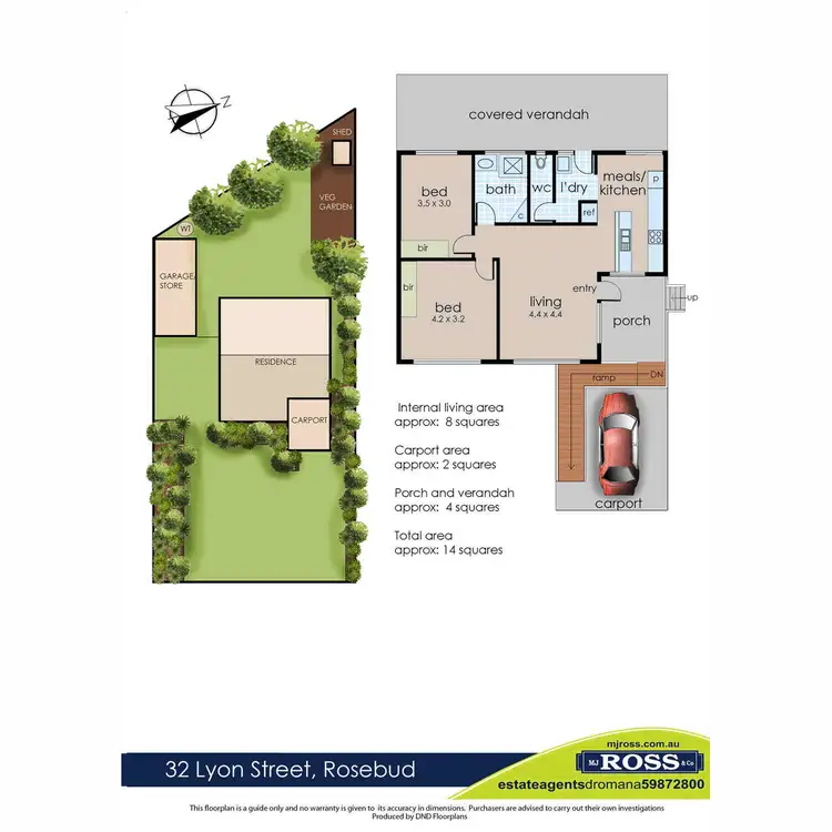 Floorplan of Homely house listing, 32 Lyon Street, Rosebud VIC 3939