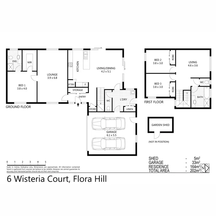 Floorplan of Homely house listing, 6 Wisteria Court, Flora Hill VIC 3550