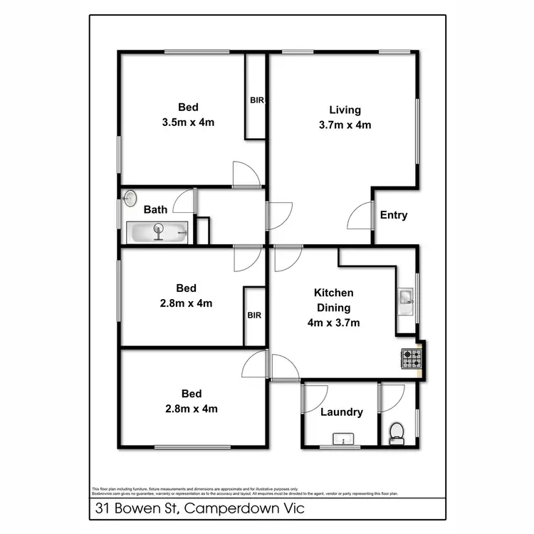 Floorplan of Homely house listing, 31 Bowen Street, Camperdown VIC 3260