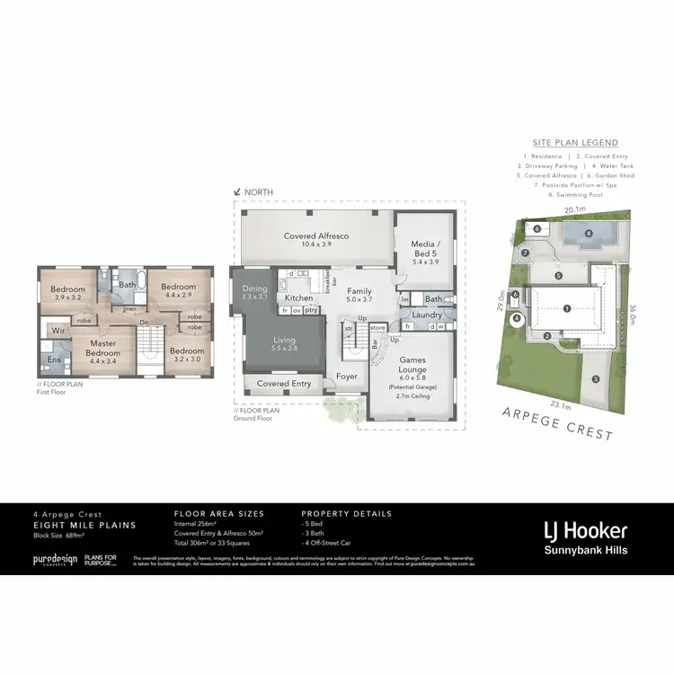 Floorplan of Homely house listing, 4 Arpege Crescent, Eight Mile Plains QLD 4113