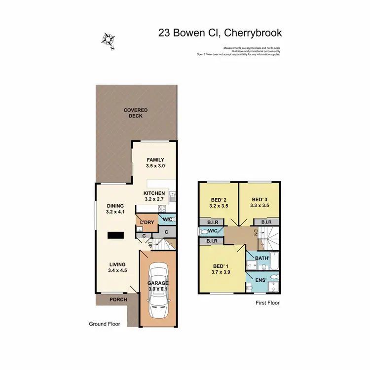 Floorplan of Homely semi-detached listing, 23 Bowen Close, Cherrybrook NSW 2126