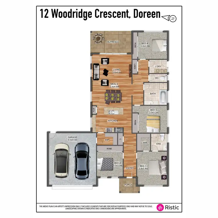 Floorplan of Homely house listing, 12 Woodridge Crescent, Doreen VIC 3754