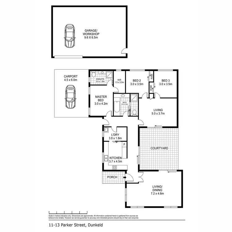 Floorplan of Homely house listing, 11-13 Parker Street, Dunkeld VIC 3294